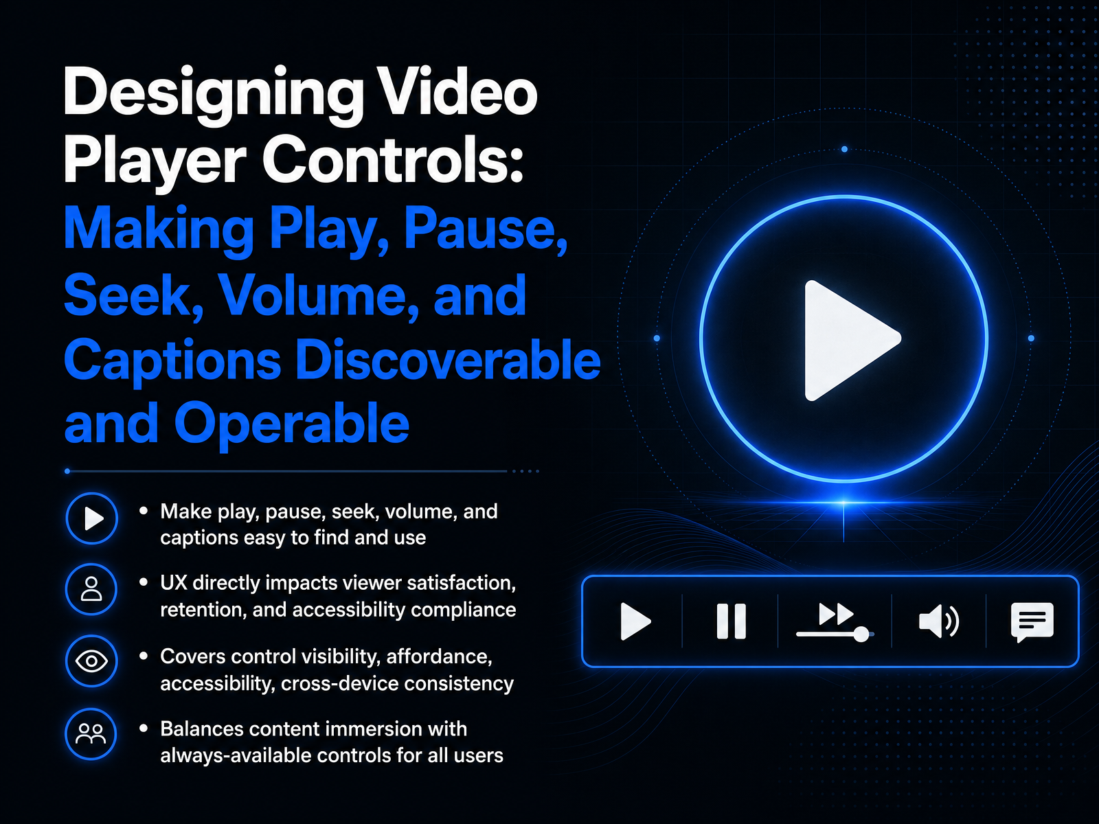 Video Player Controls Design