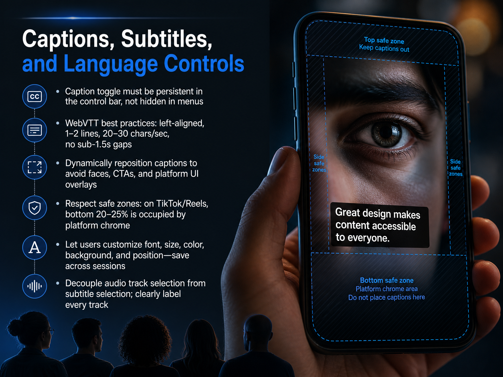 Captions, Subtitles, and Language Controls