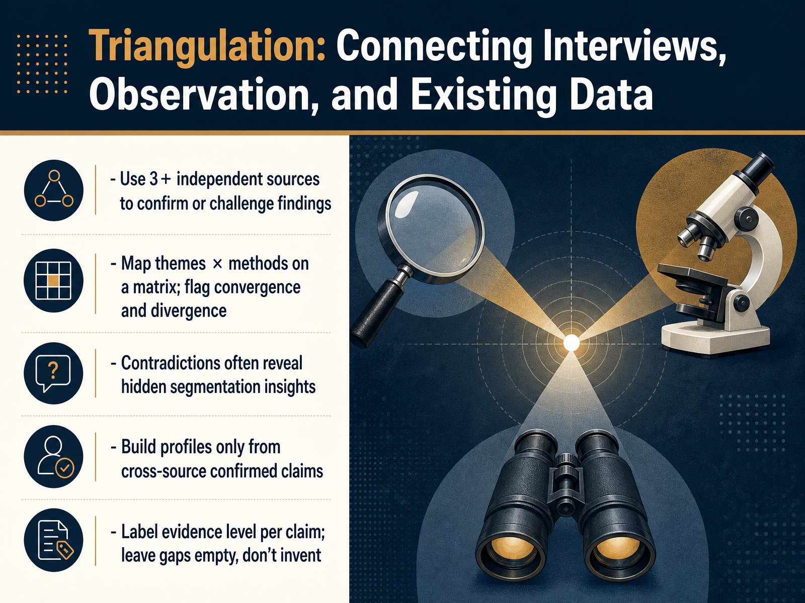 Triangulation: Connecting Interviews, Observation, and Existing Data