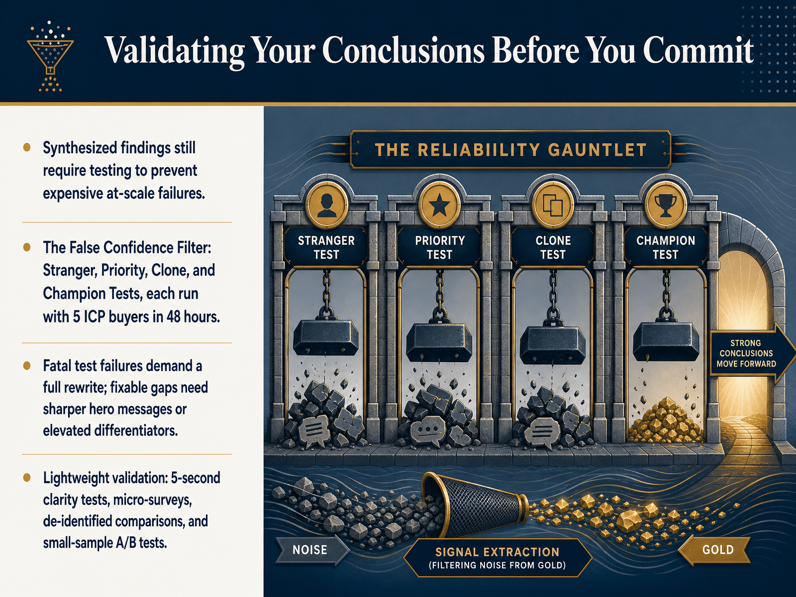 Validating Your Conclusions Before You Commit
