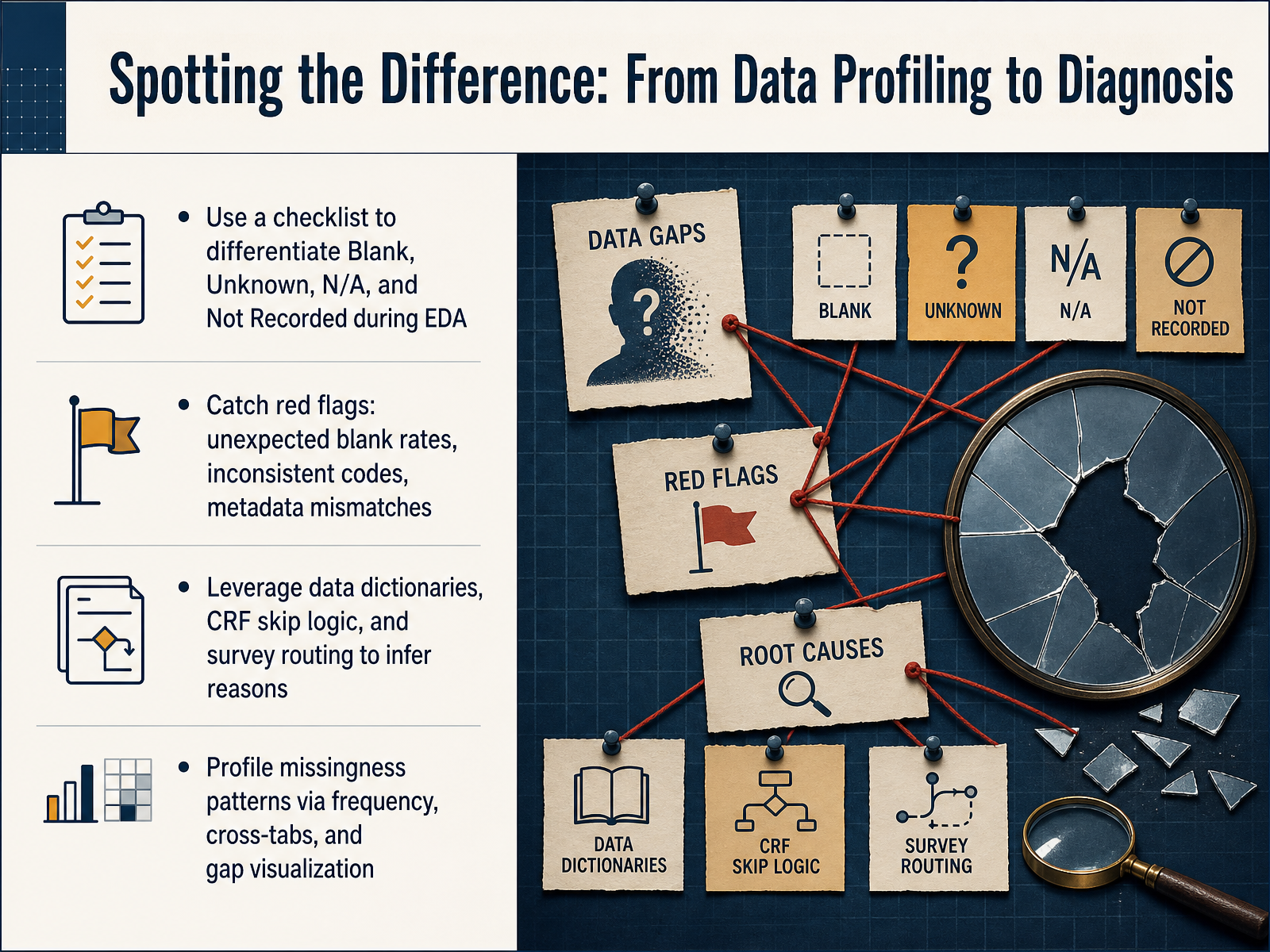 Spotting the Difference: From Data Profiling to Diagnosis