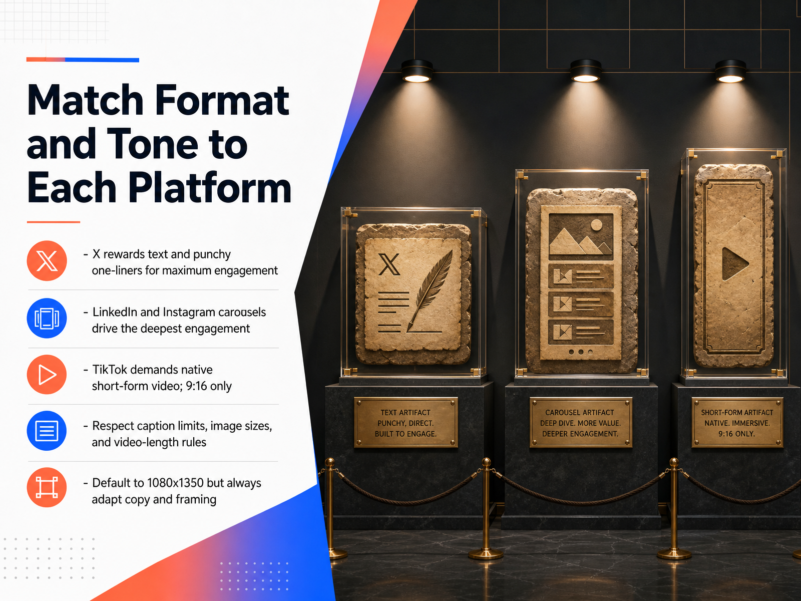 Match Format and Tone to Each Platform