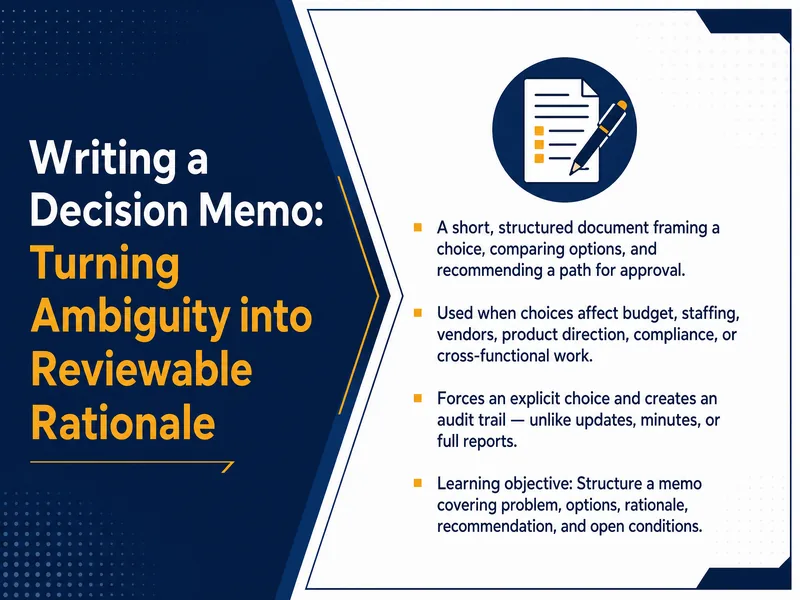 Decision Memo Writing — digital-human course