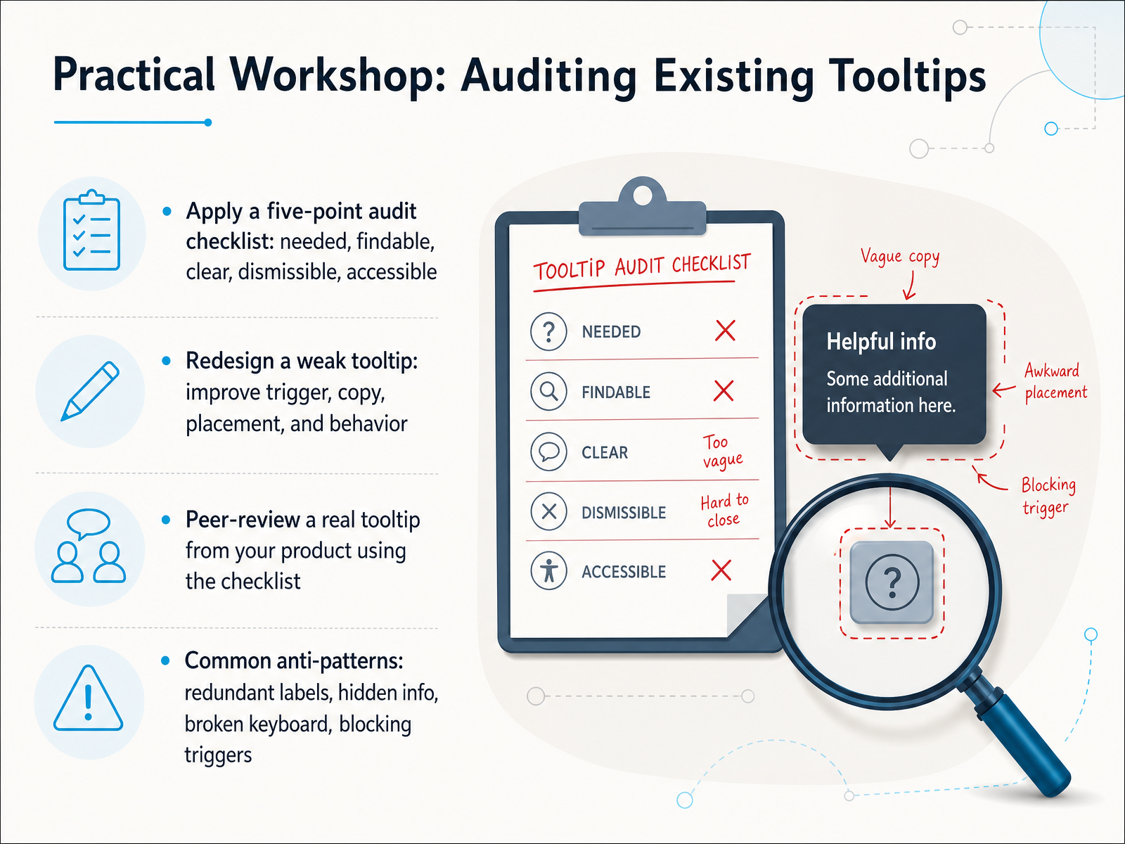 Practical Workshop: Auditing Existing Tooltips