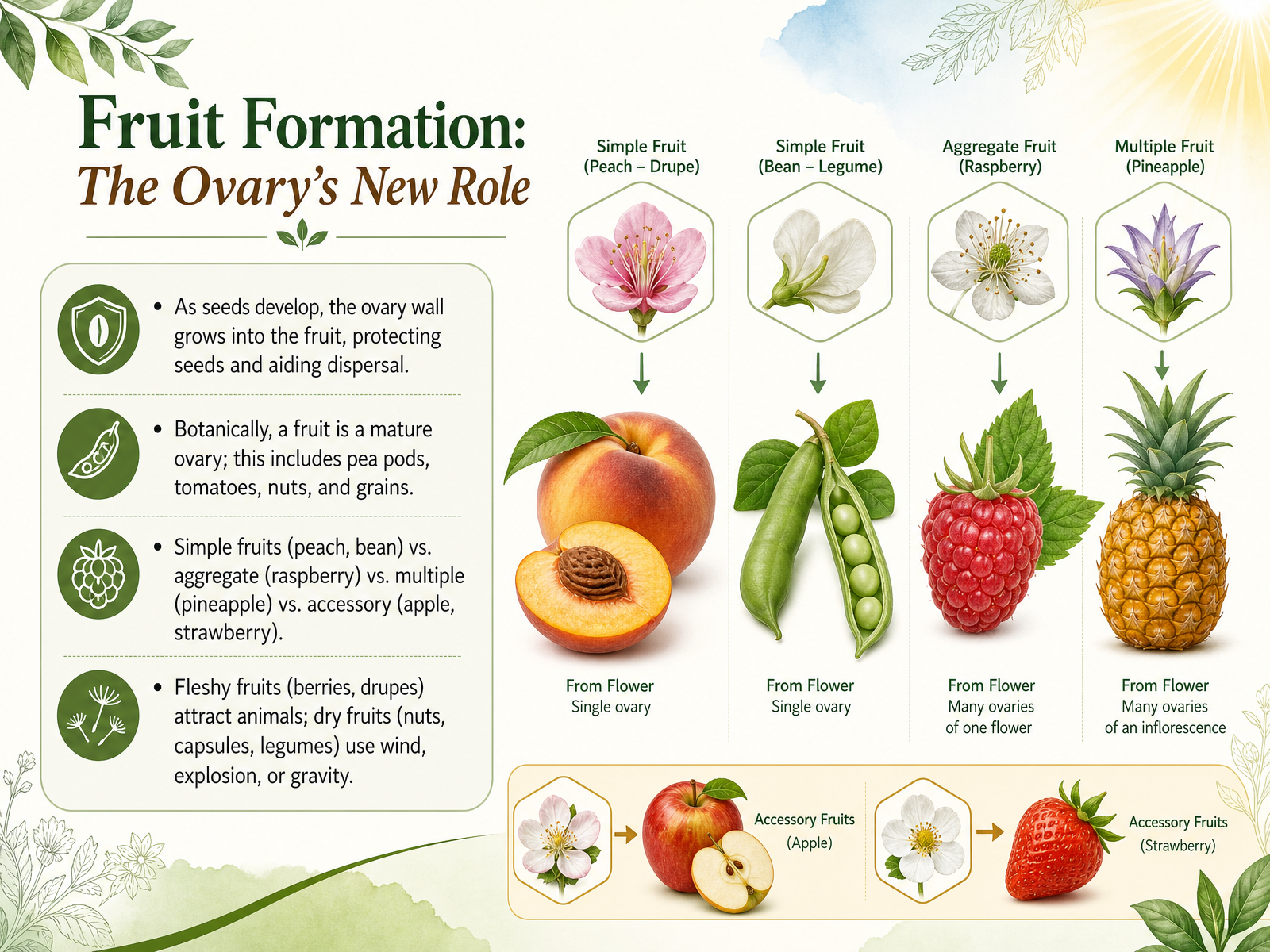 Fruit Formation: The Ovary’s New Role