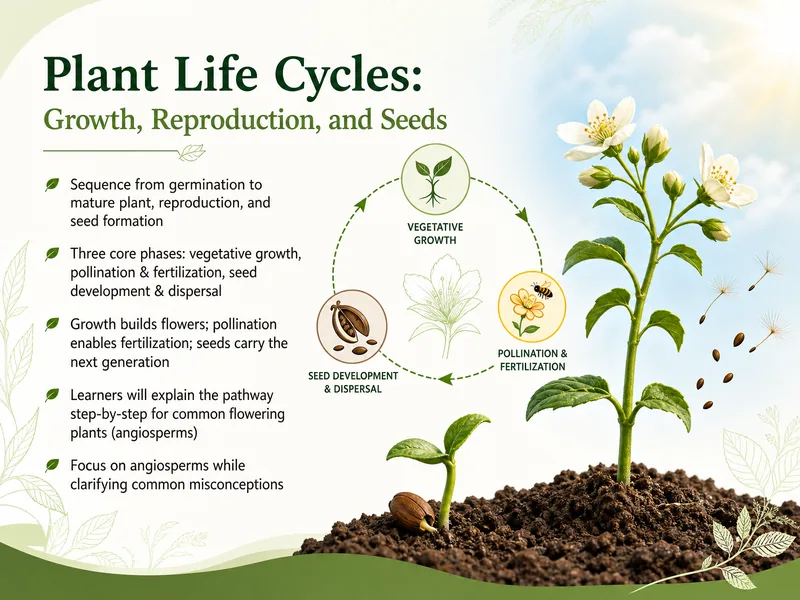 Plant Life Cycles: Growth & Reproduction — digital-human course