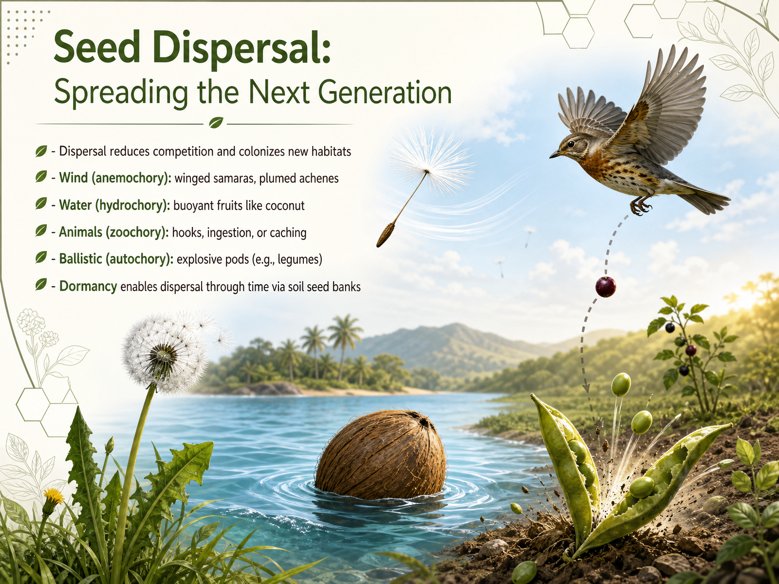 Seed Dispersal: Spreading the Next Generation