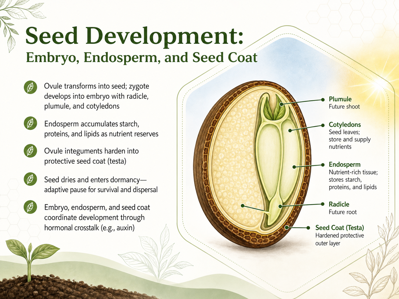 Seed Development: Embryo, Endosperm, and Seed Coat
