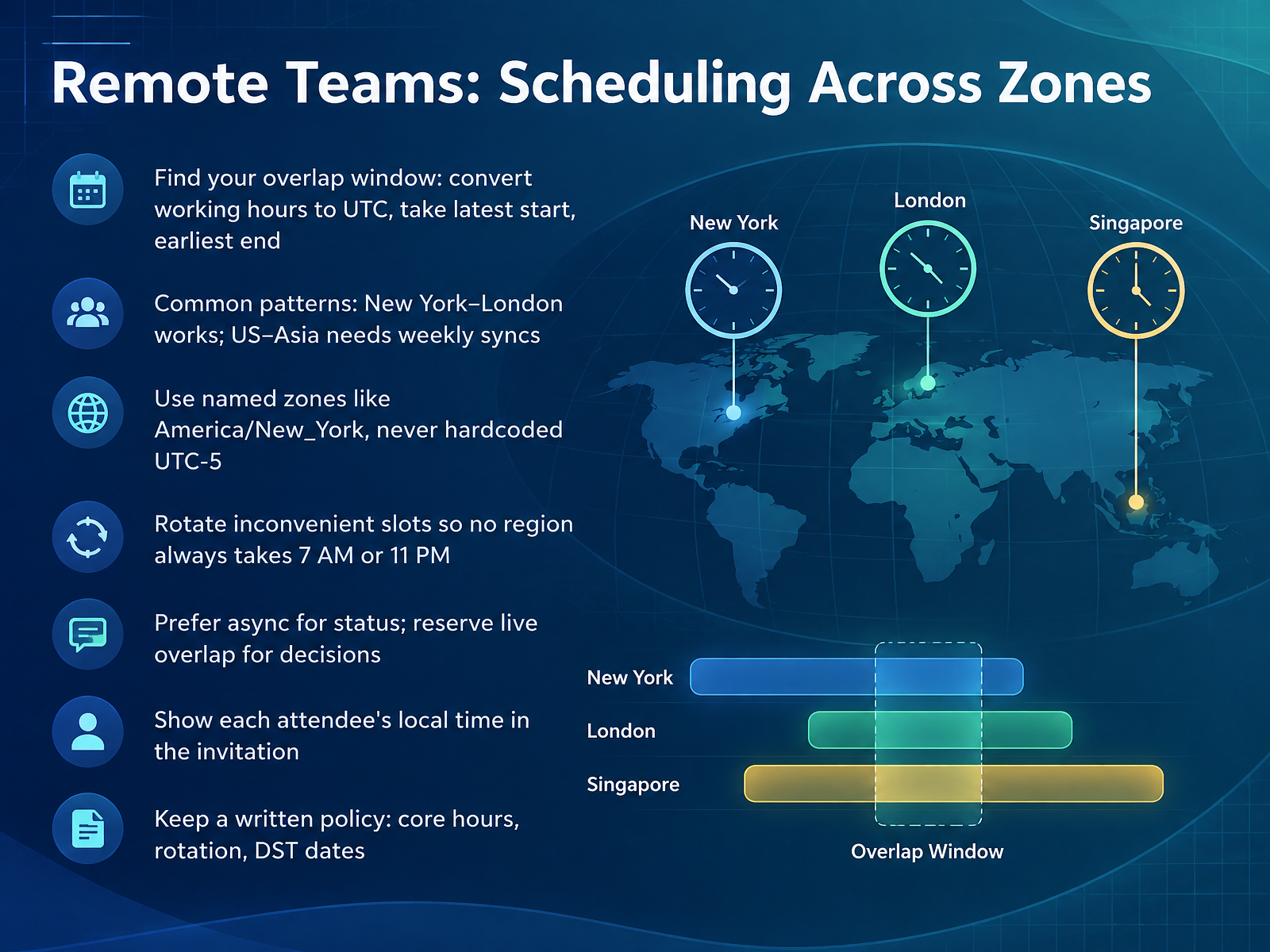 Remote Teams: Scheduling Across Zones