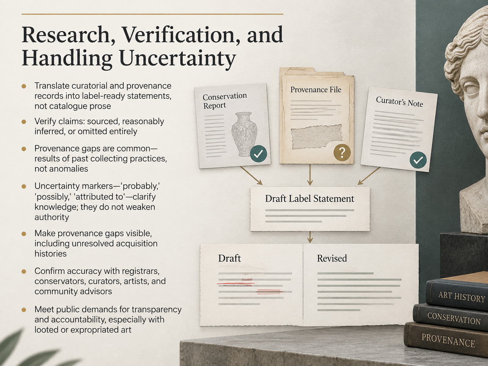 Research, Verification, and Handling Uncertainty
