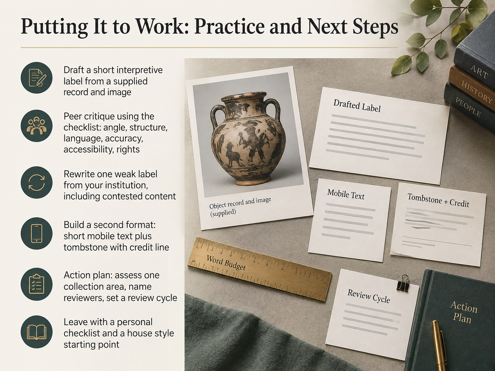 Putting It to Work: Practice and Next Steps