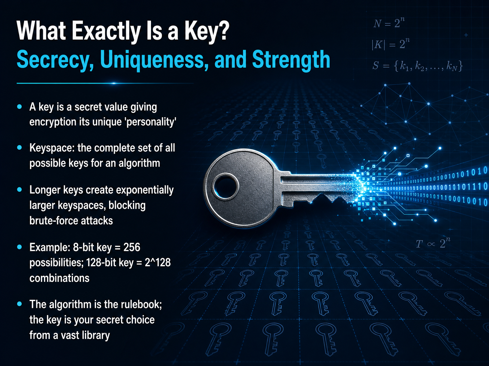 What Exactly Is a Key? Secrecy, Uniqueness, and Strength