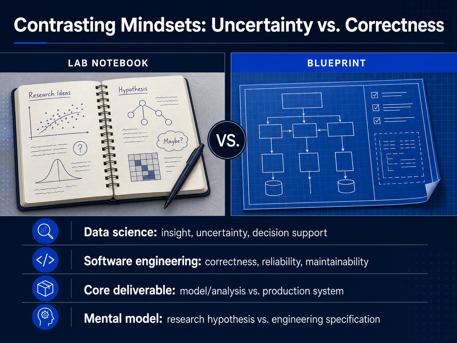 Contrasting Mindsets: Uncertainty vs. Correctness