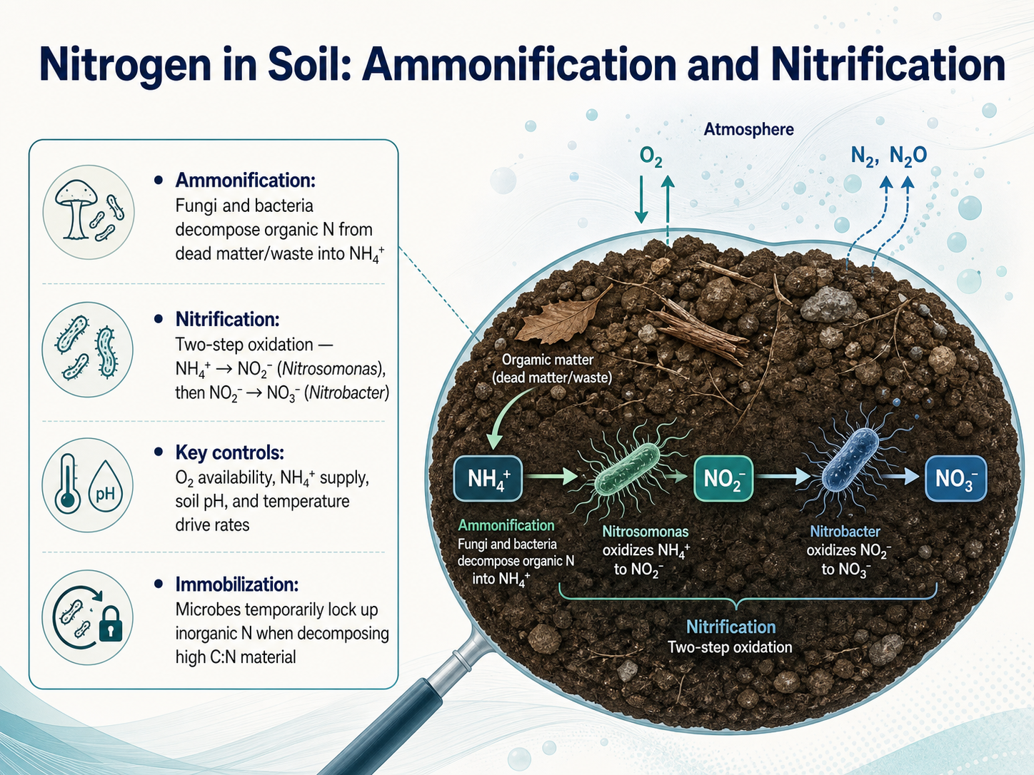 Nitrogen in Soil: Ammonification and Nitrification