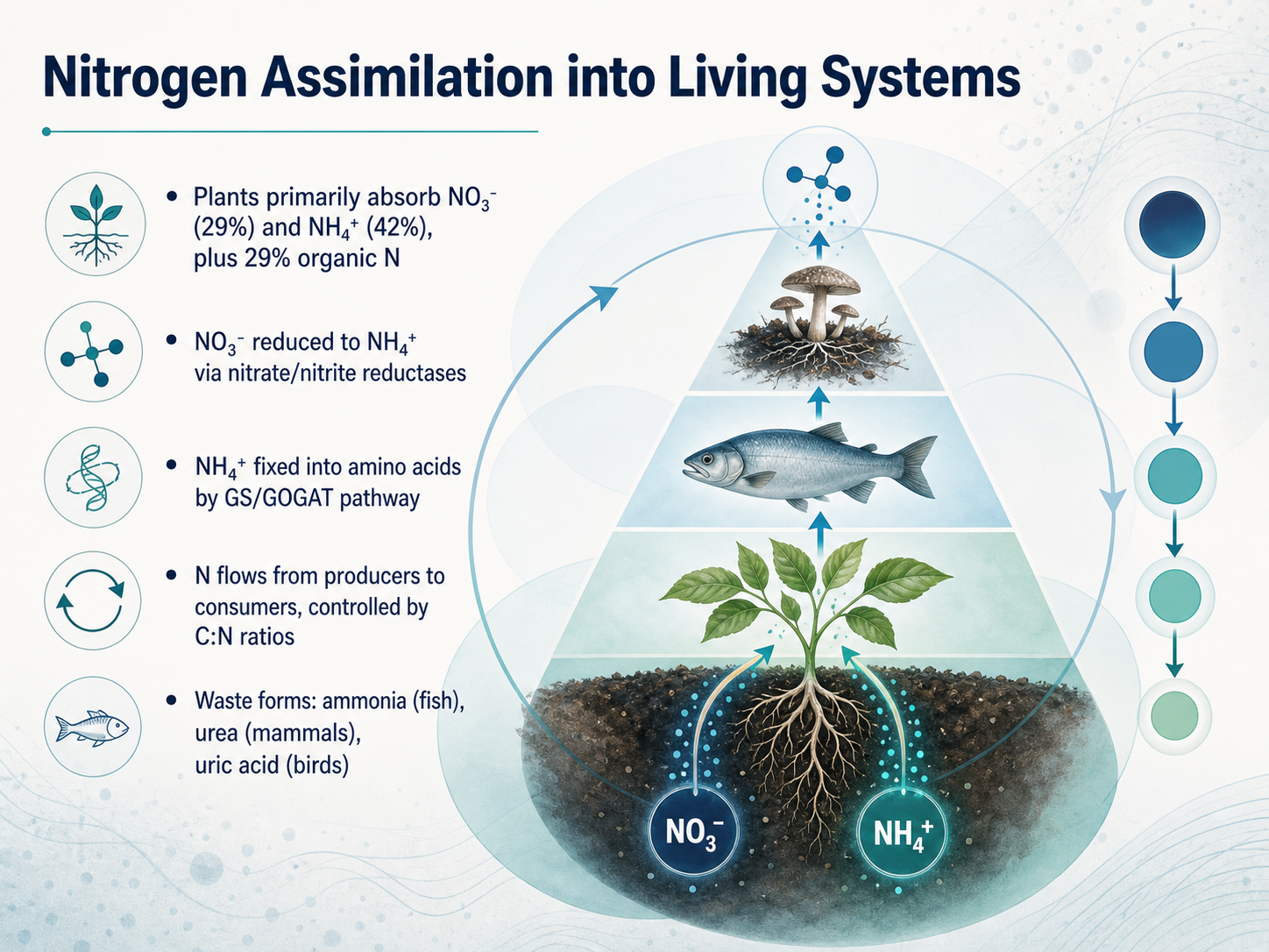 Nitrogen Assimilation into Living Systems