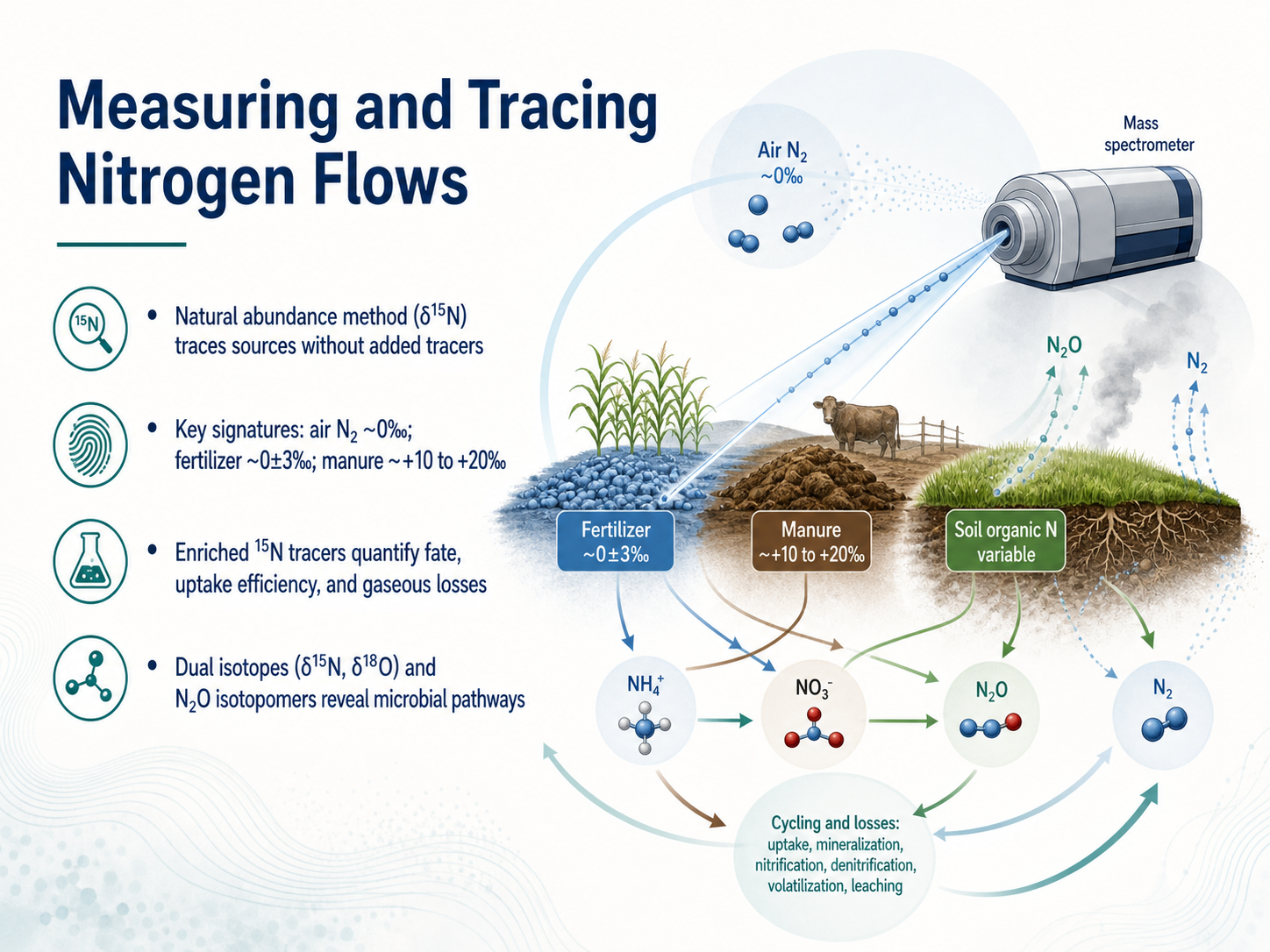Measuring and Tracing Nitrogen Flows