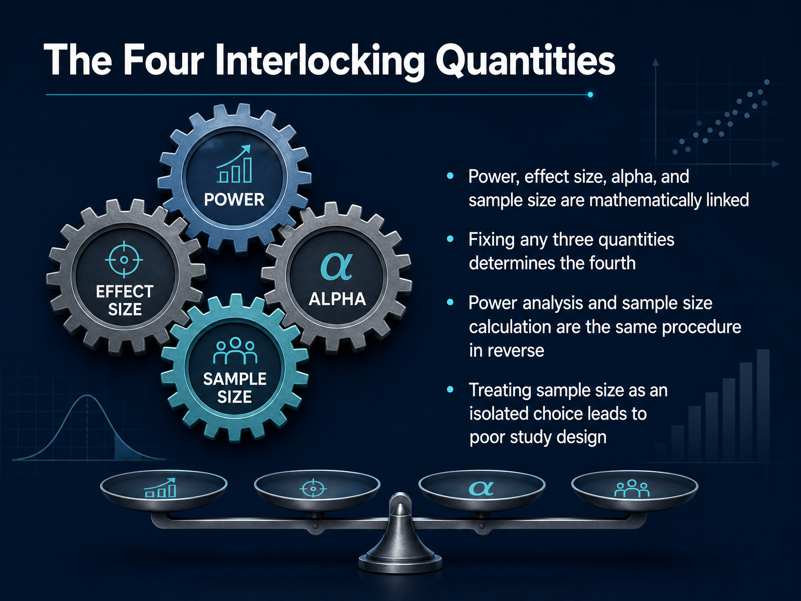 The Four Interlocking Quantities