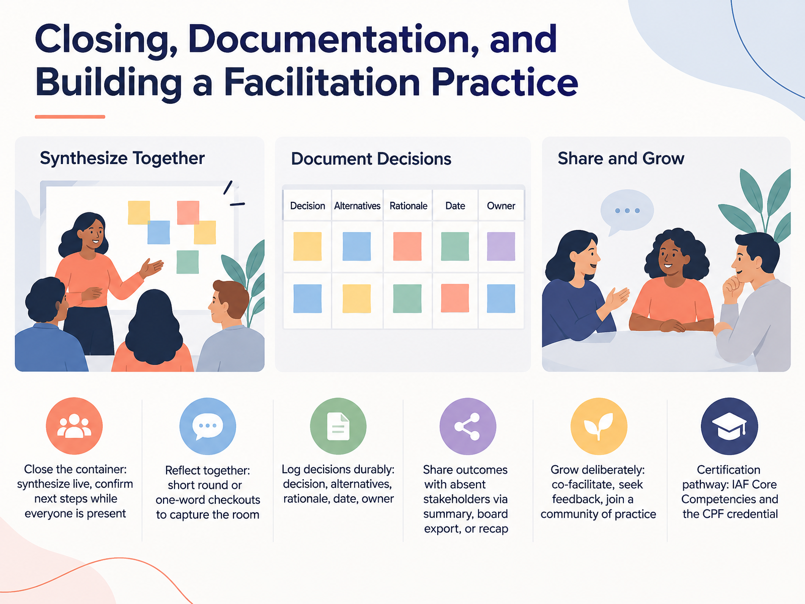Closing, Documentation, and Building a Facilitation Practice