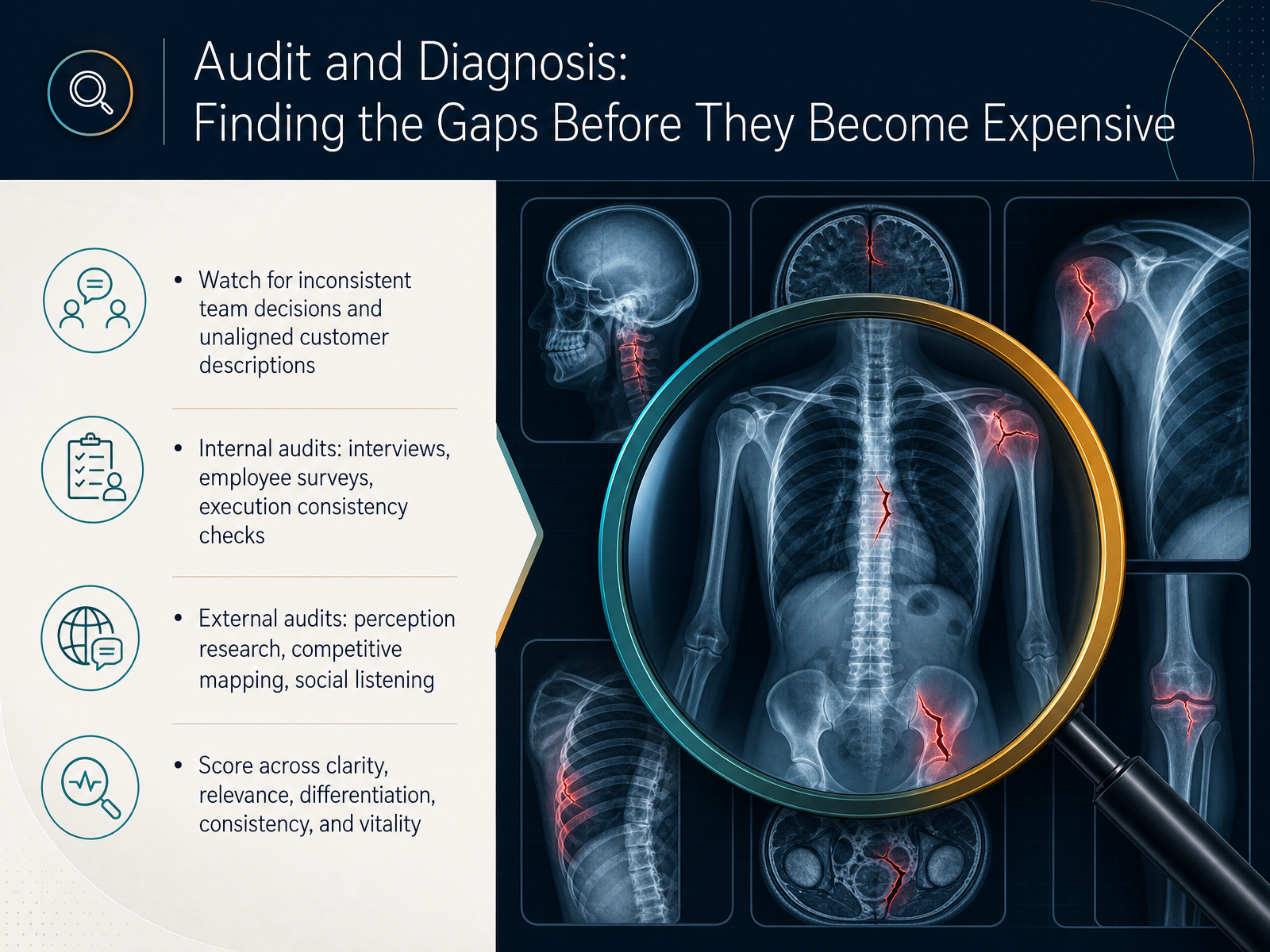 Audit and Diagnosis: Finding the Gaps Before They Become Expensive