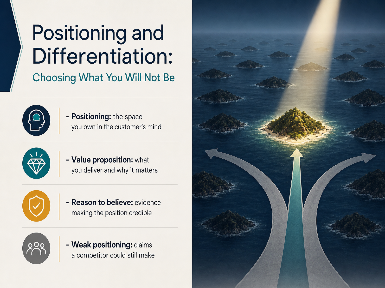 Positioning and Differentiation: Choosing What You Will Not Be
