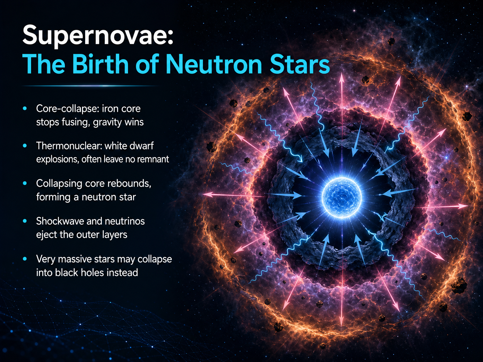 Supernovae: The Birth of Neutron Stars