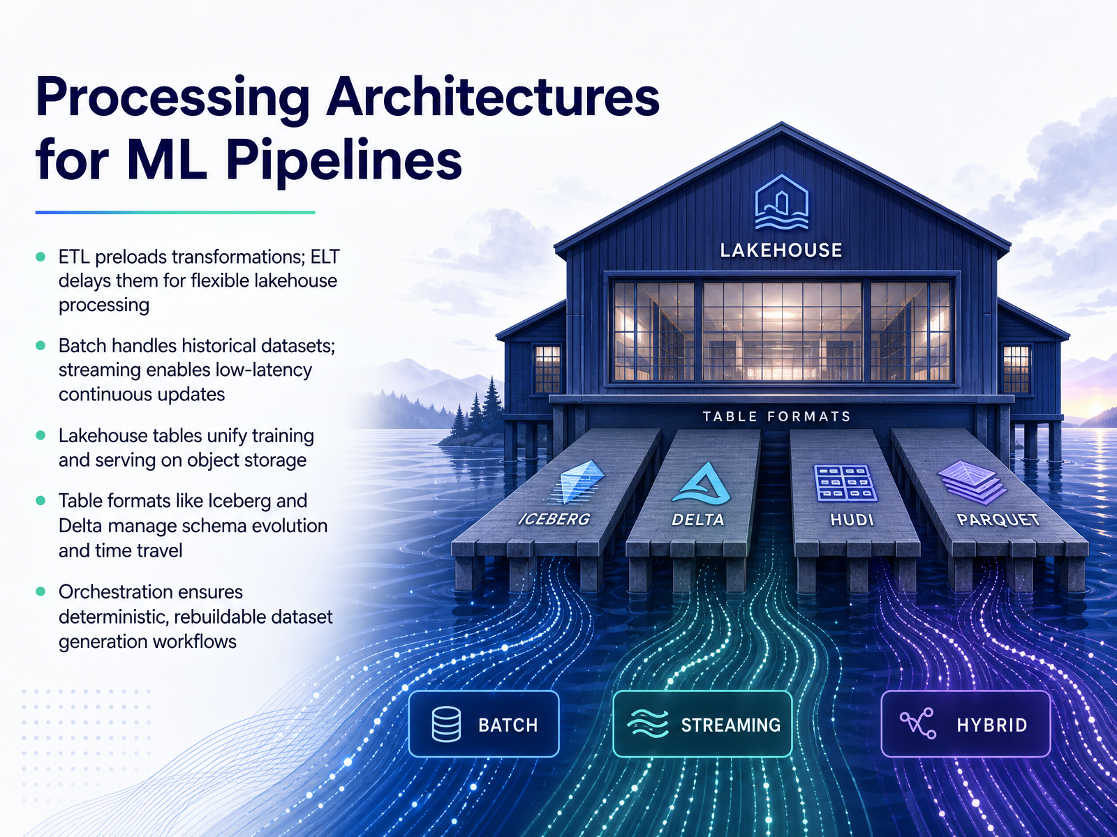 Processing Architectures for ML Pipelines
