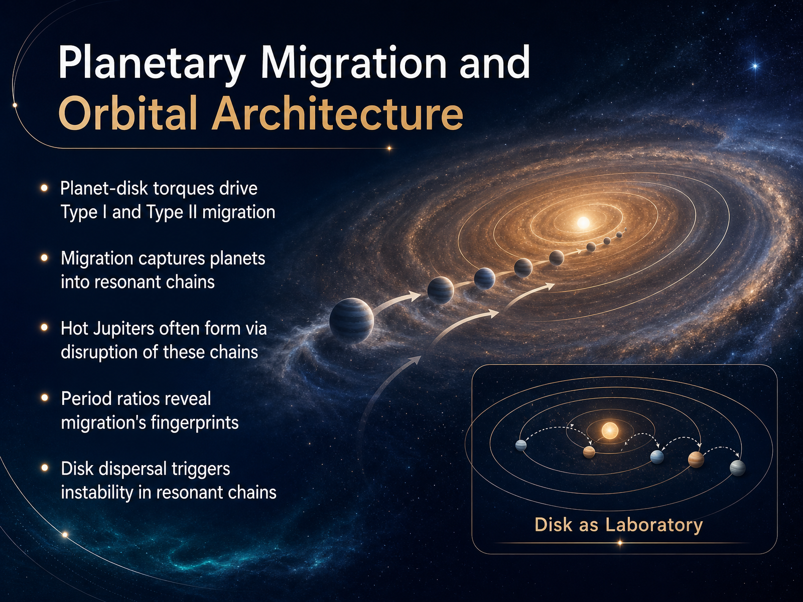 Planetary Migration and Orbital Architecture