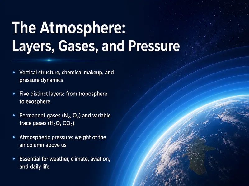 Atmosphere: Layers, Gases, and Pressure — digital-human course