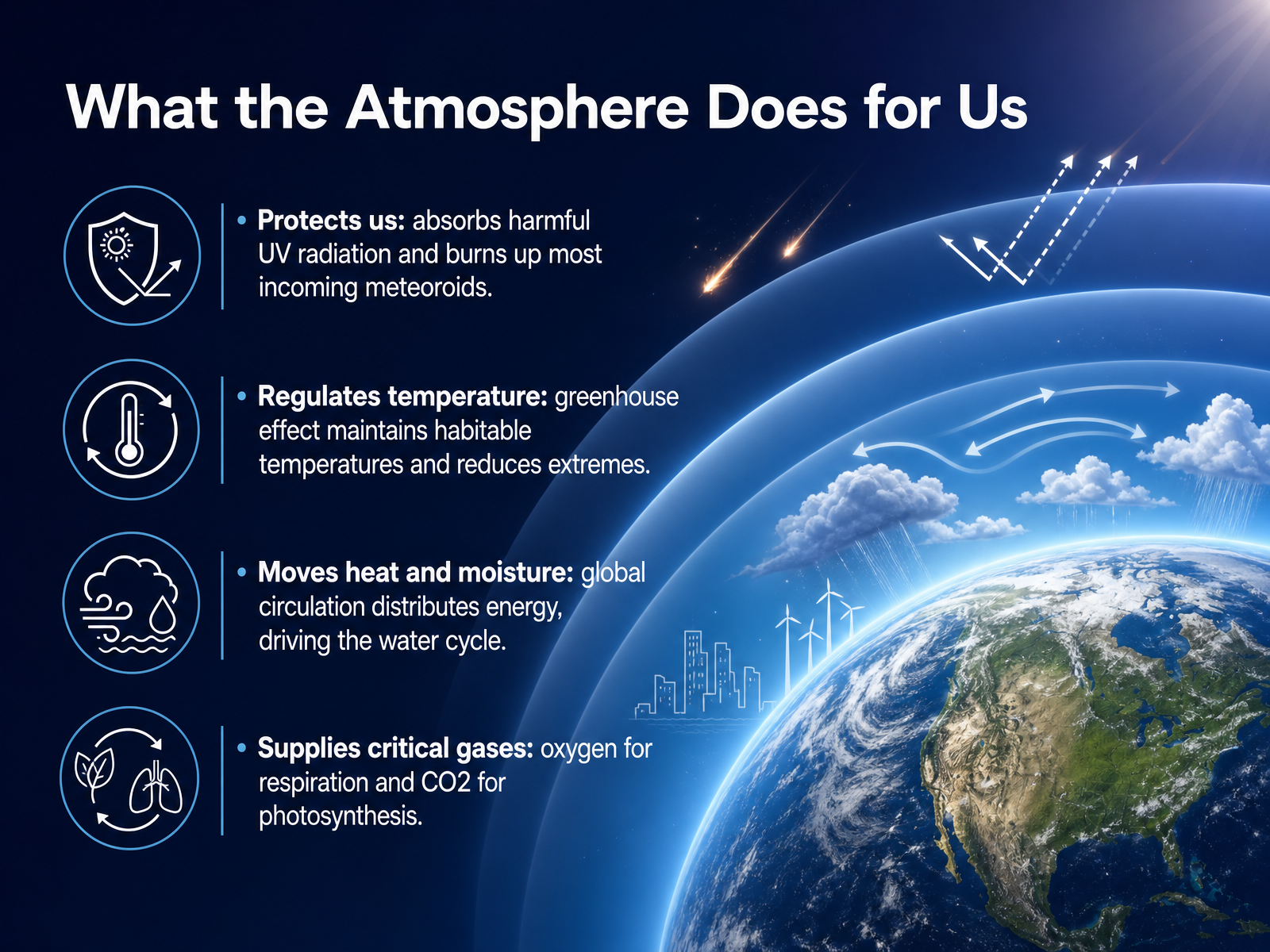 What the Atmosphere Does for Us