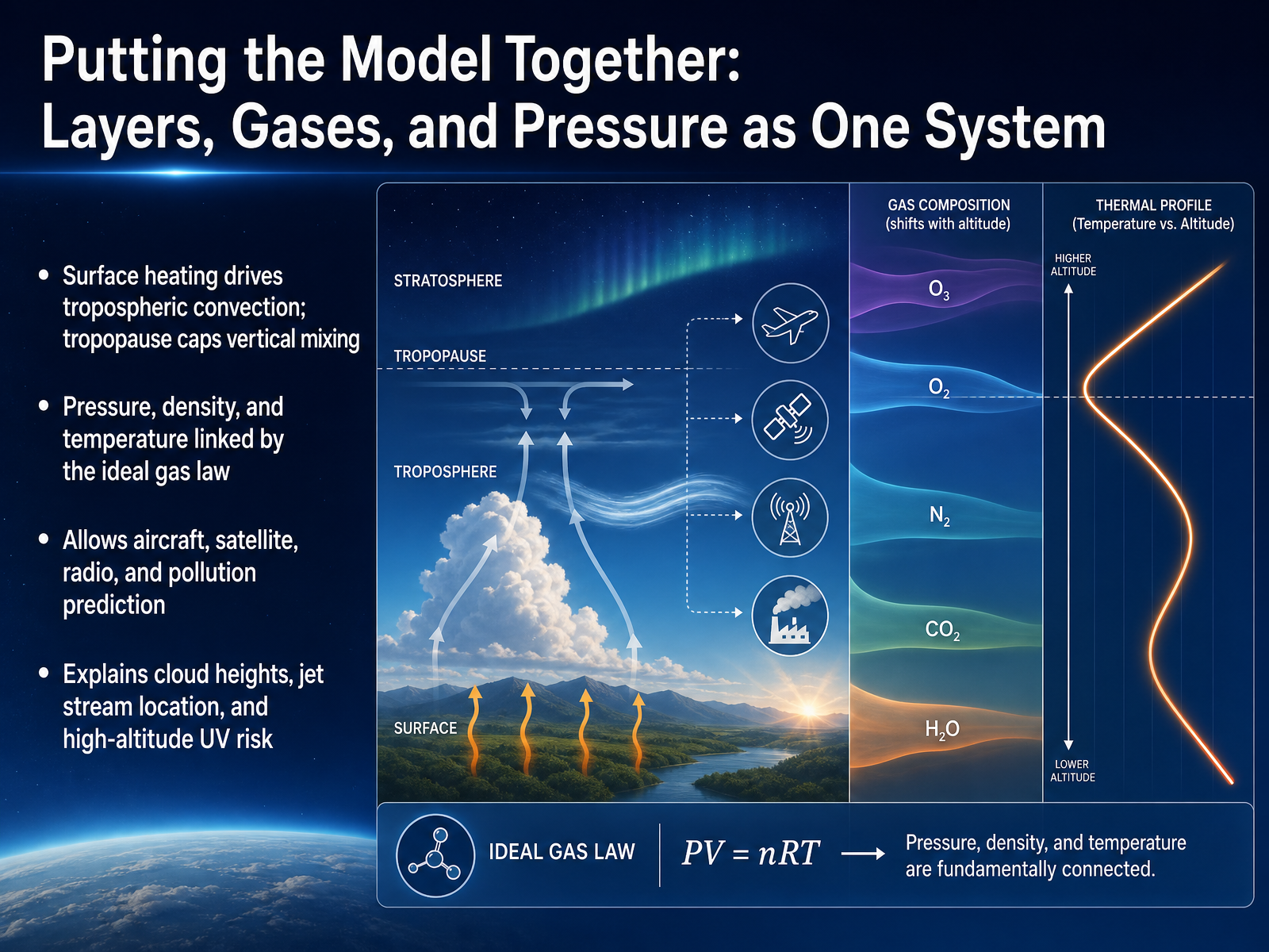 Putting the Model Together: Layers, Gases, and Pressure as One System
