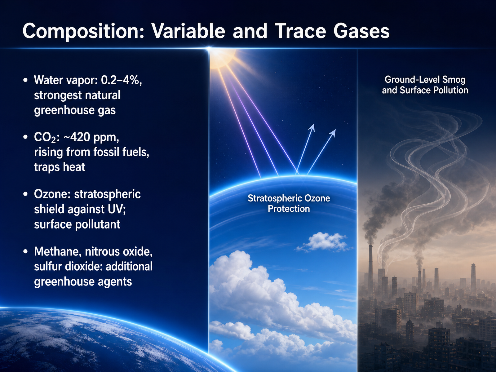 Composition: Variable and Trace Gases