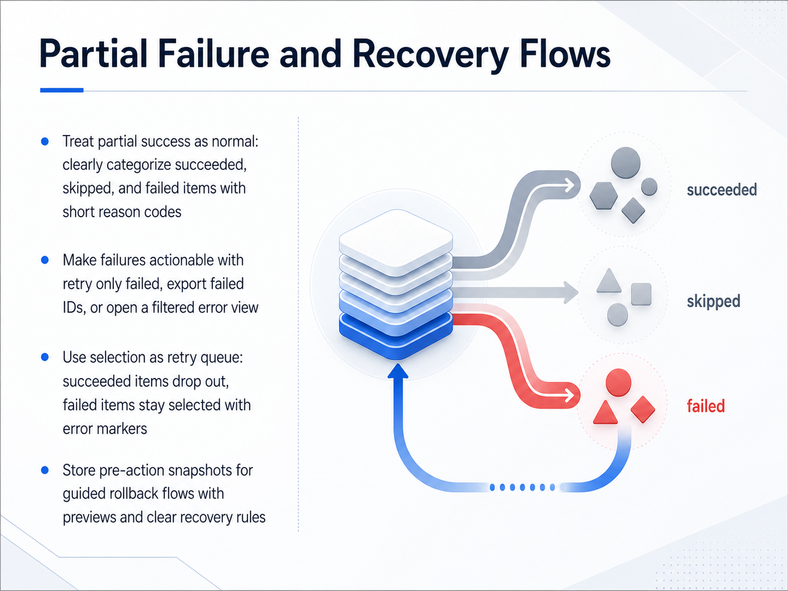 Partial Failure and Recovery Flows