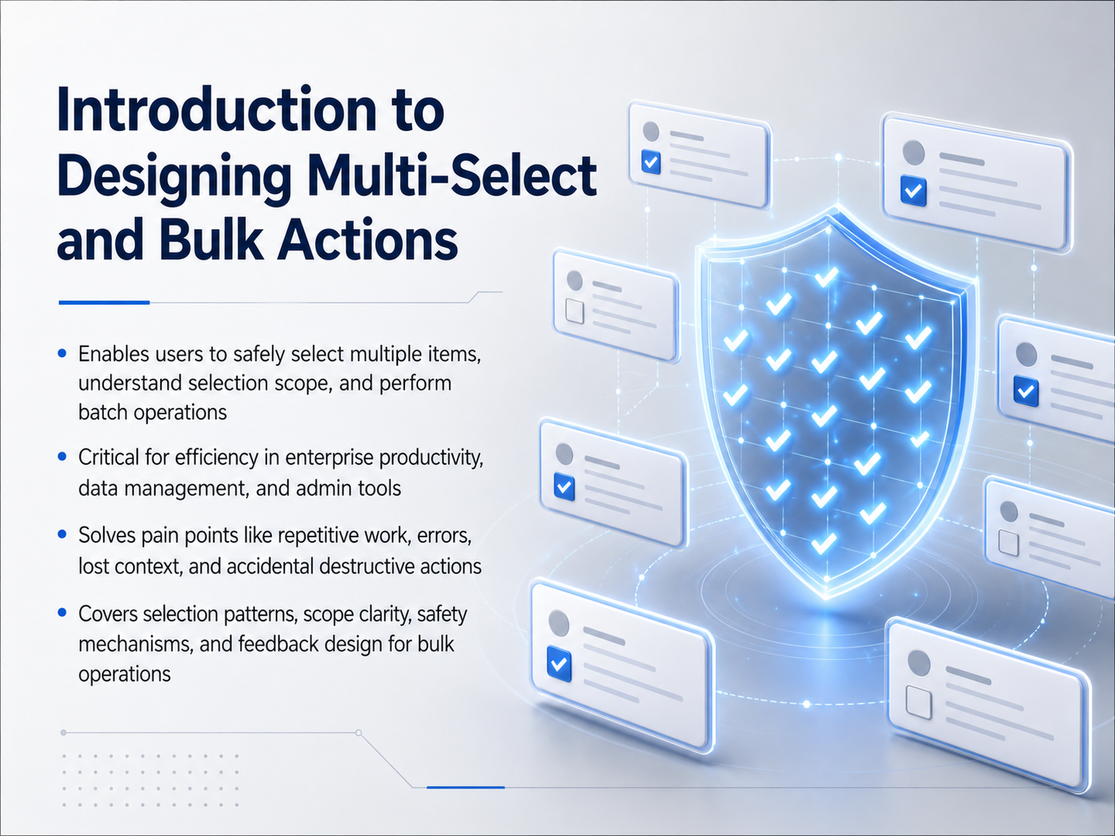 Multi-Select and Bulk Actions Design