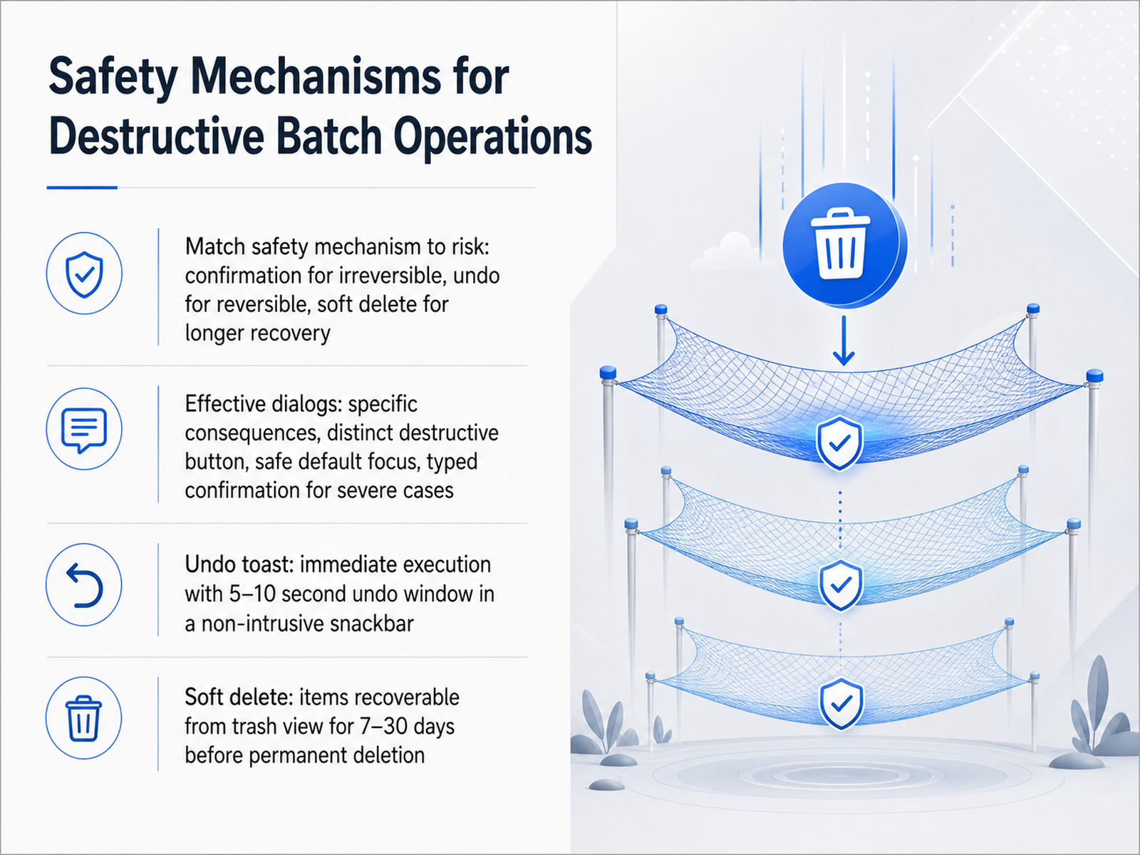 Safety Mechanisms for Destructive Batch Operations