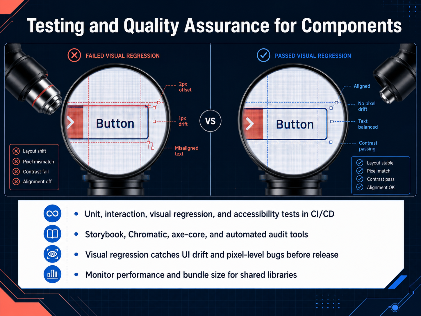Testing and Quality Assurance for Components