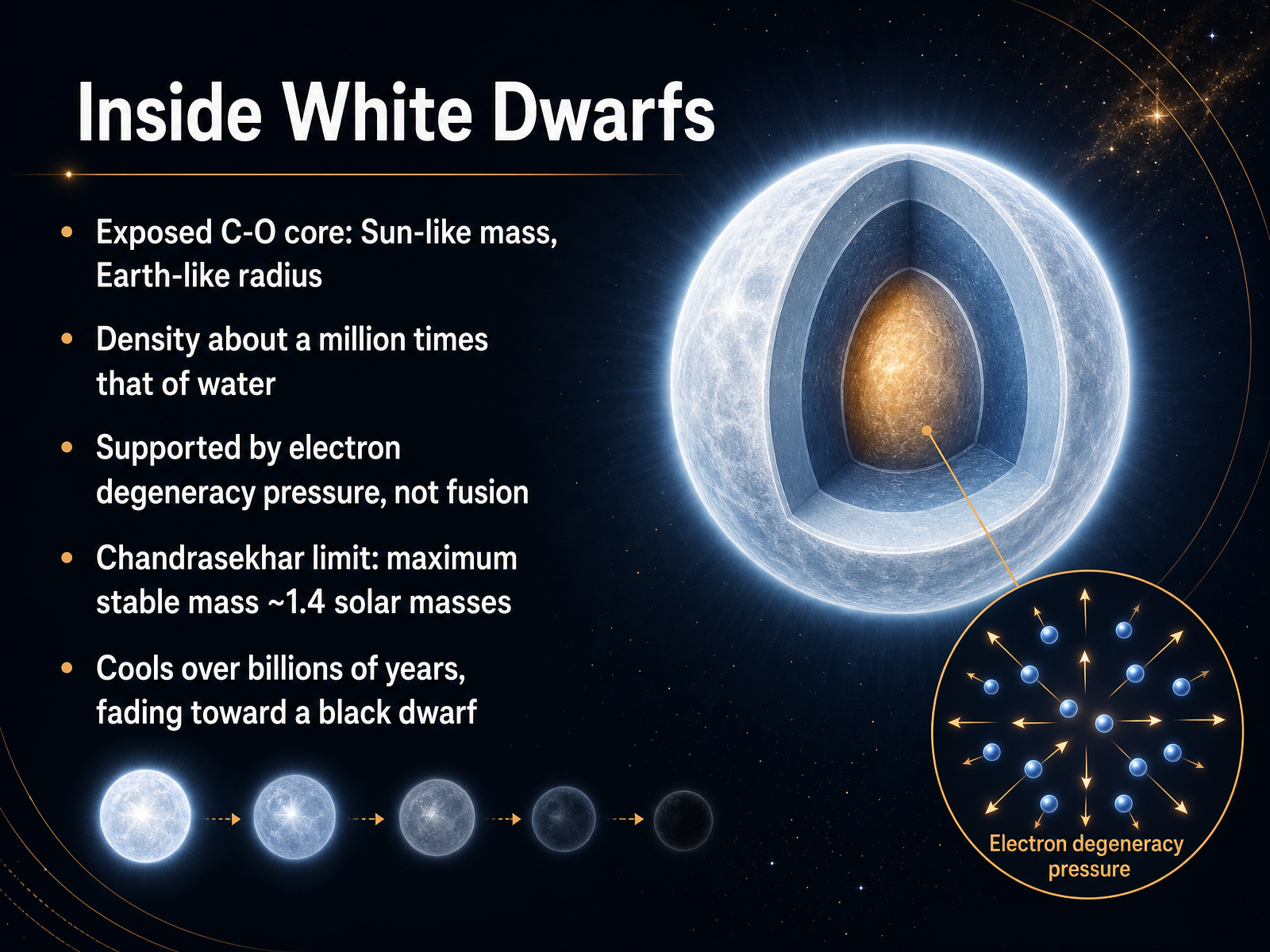 Inside White Dwarfs