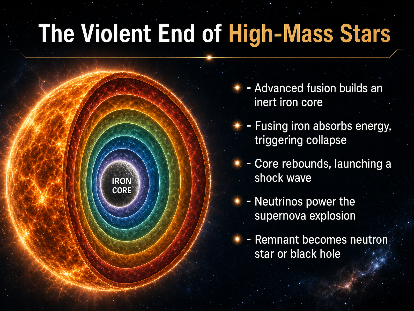 The Violent End of High-Mass Stars