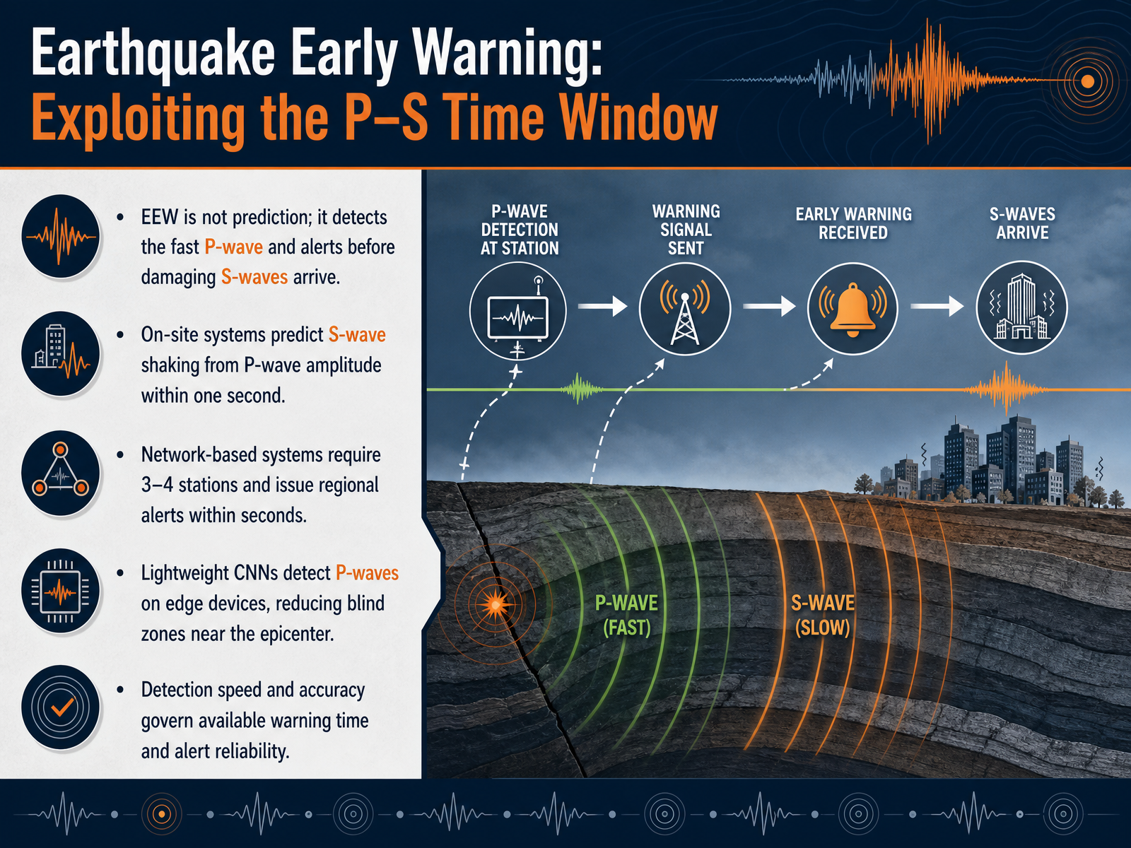 Earthquake Early Warning: Exploiting the P–S Time Window