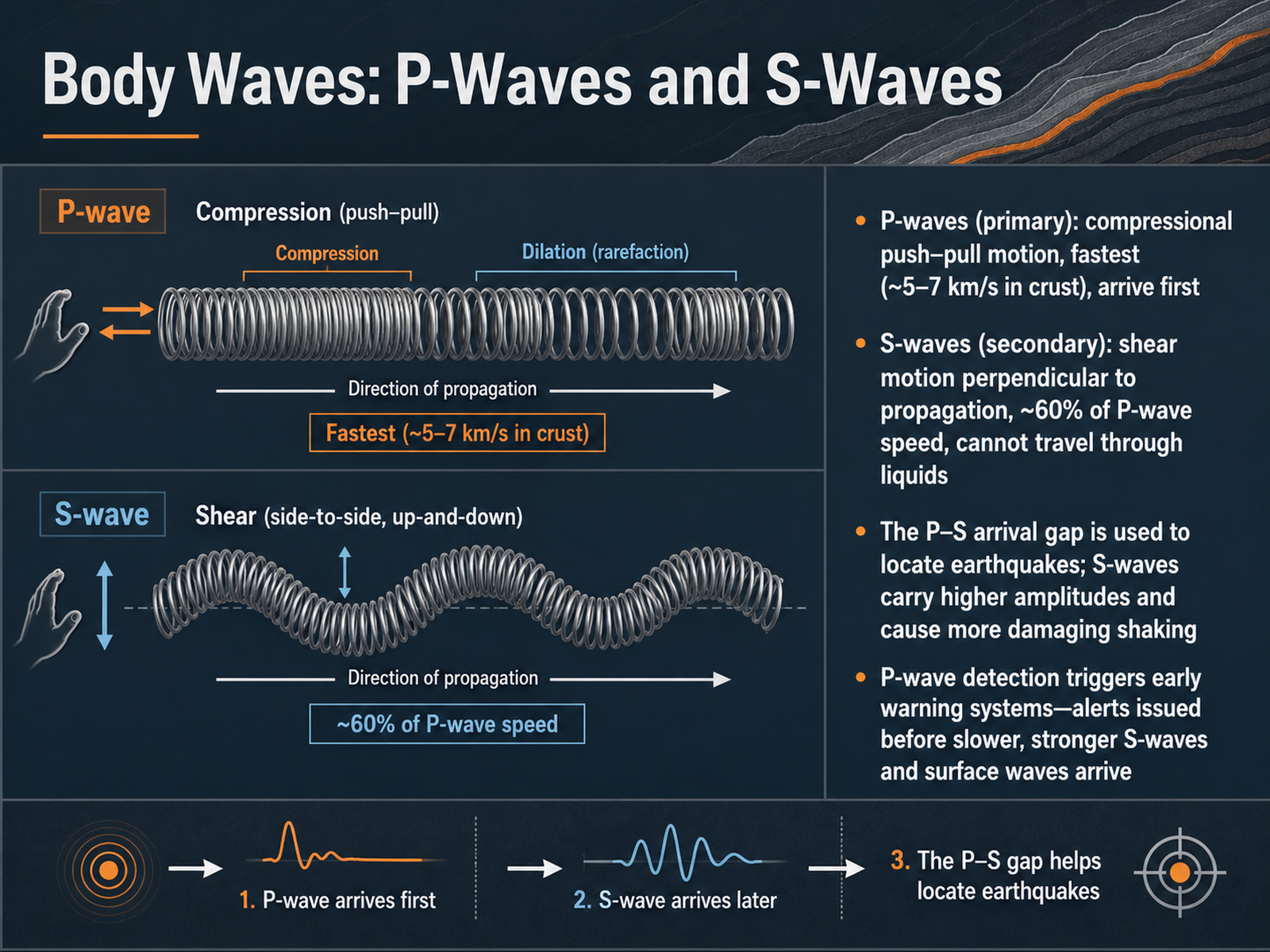 Body Waves: P-Waves and S-Waves