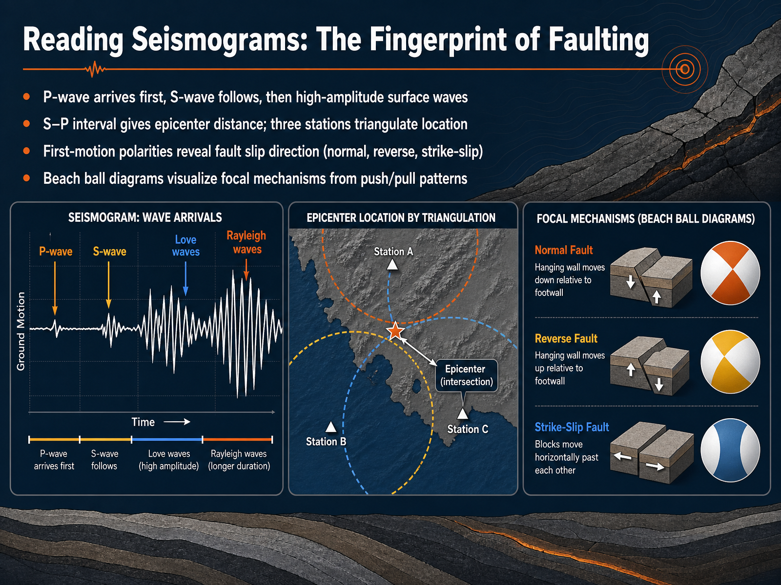 Reading Seismograms: The Fingerprint of Faulting