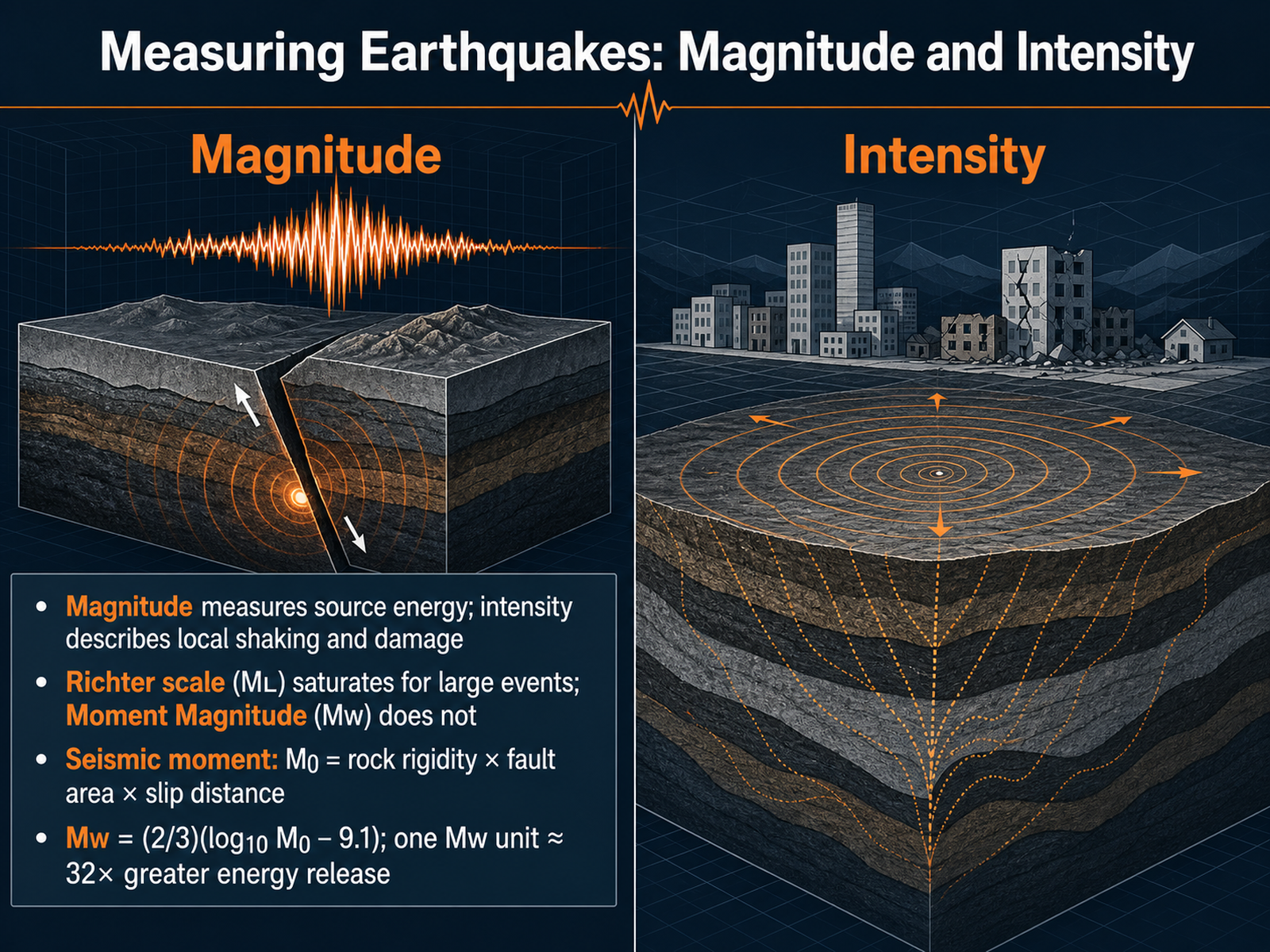 Measuring Earthquakes: Magnitude and Intensity