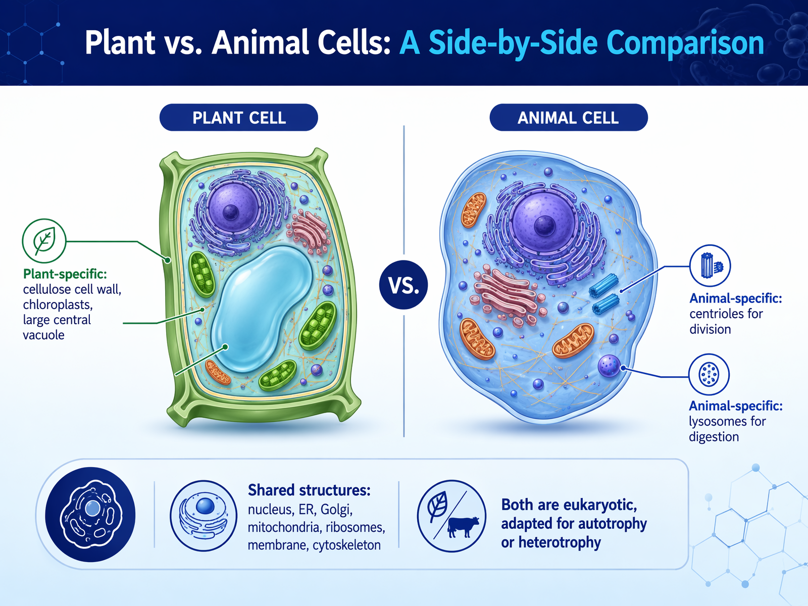 Plant vs. Animal Cells: A Side-by-Side Comparison