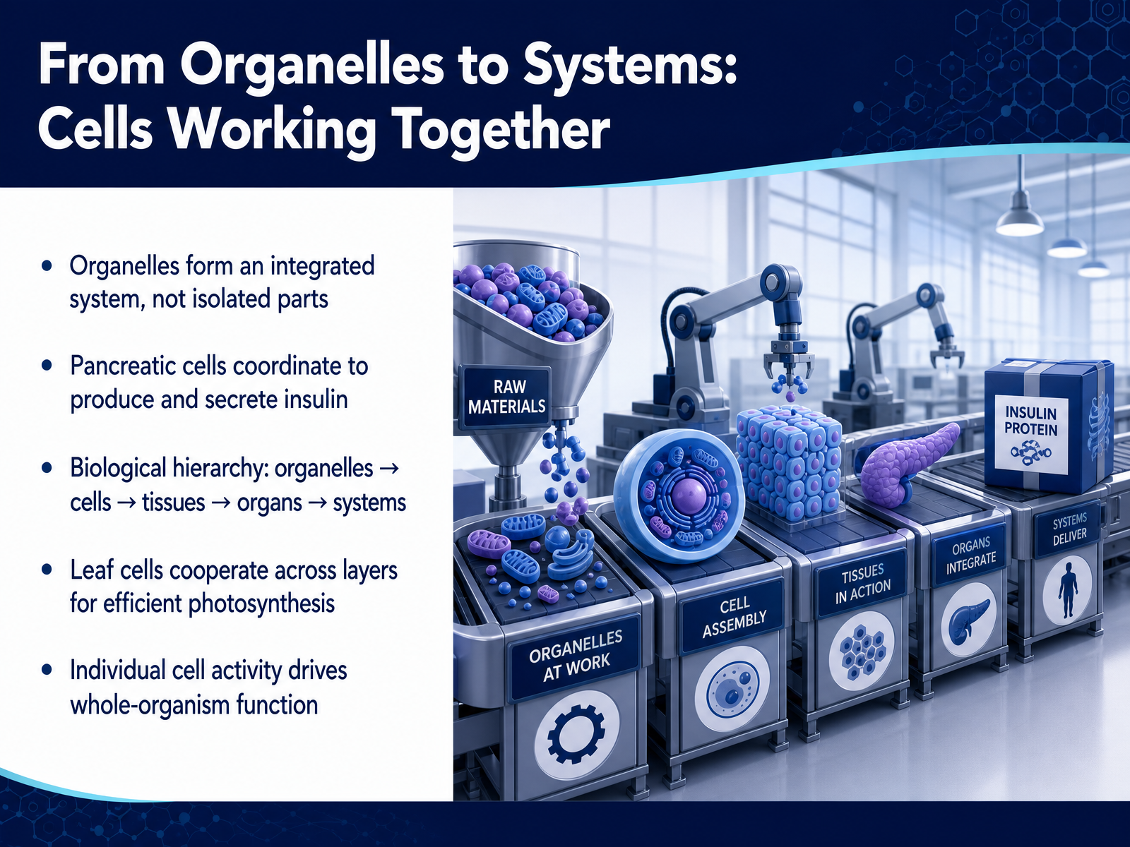 From Organelles to Systems: Cells Working Together