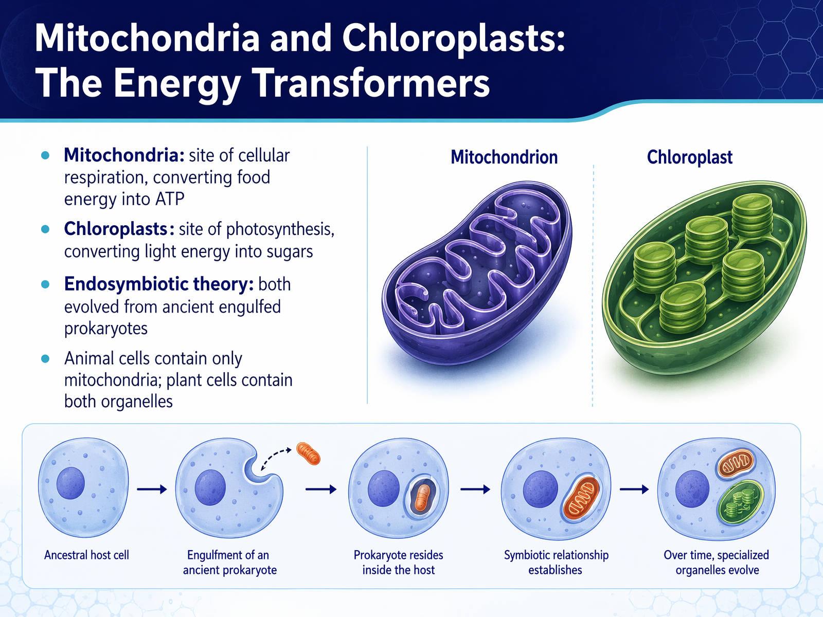 Mitochondria and Chloroplasts: The Energy Transformers