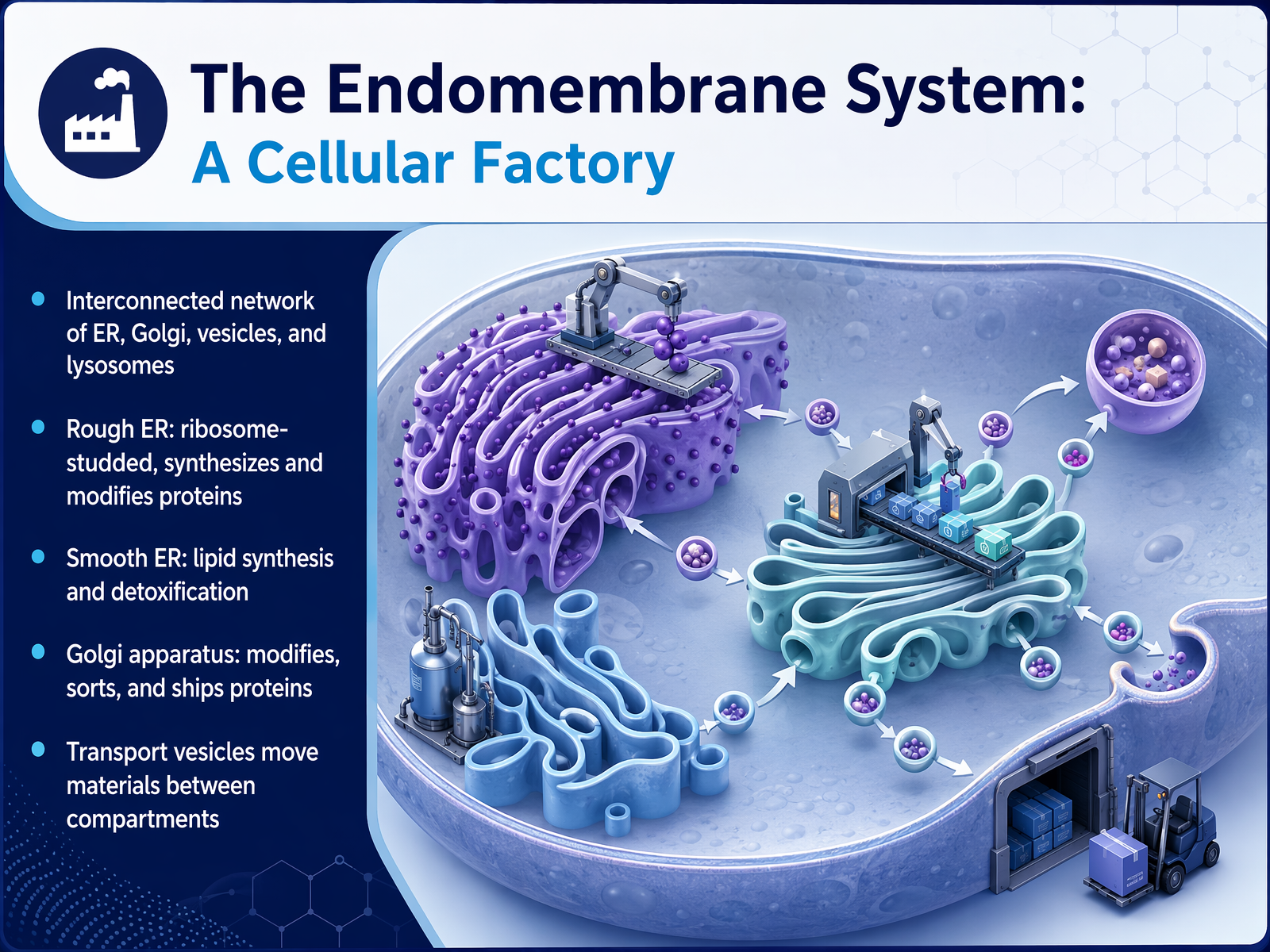 The Endomembrane System: A Cellular Factory