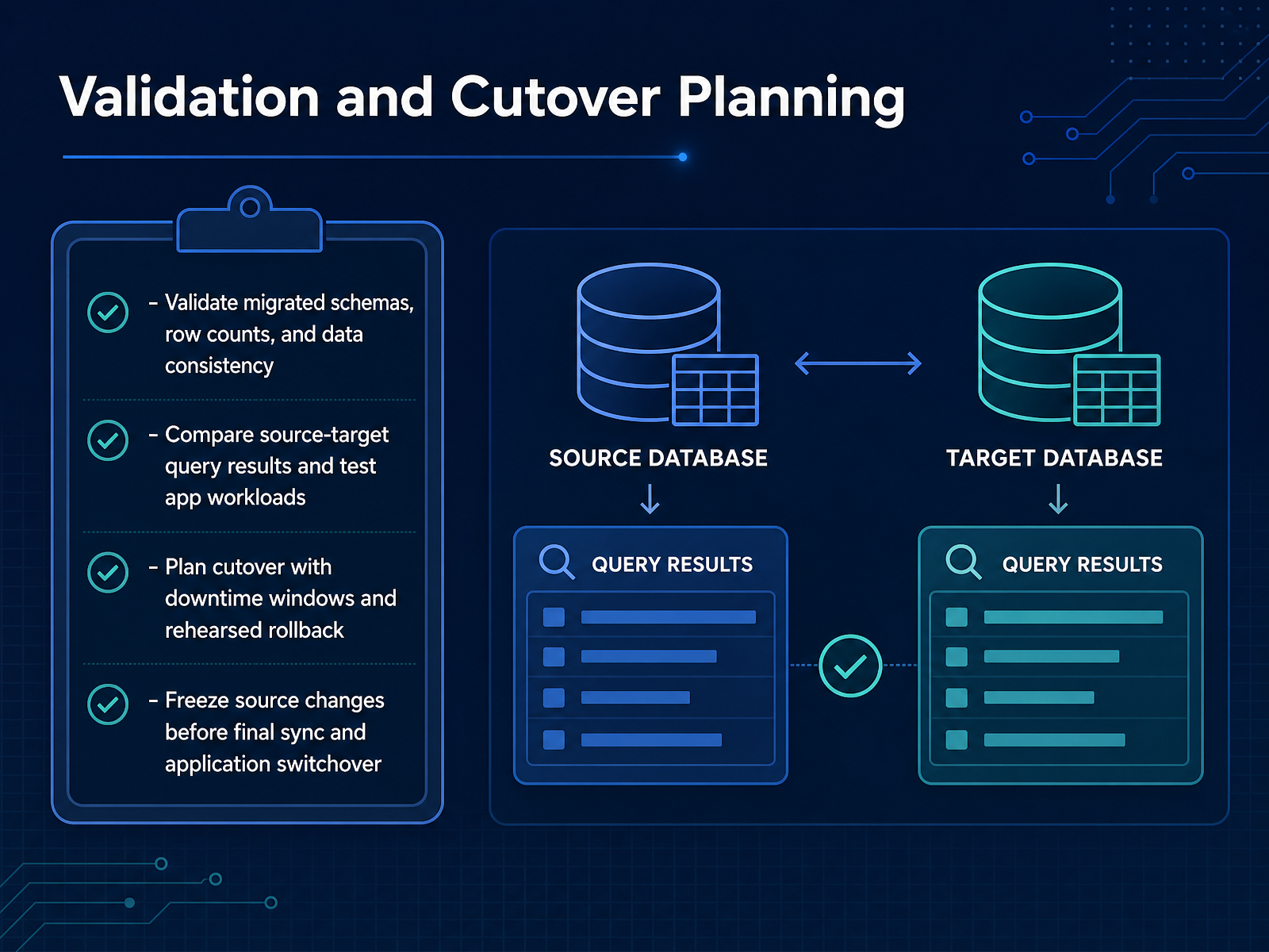 Validation and Cutover Planning