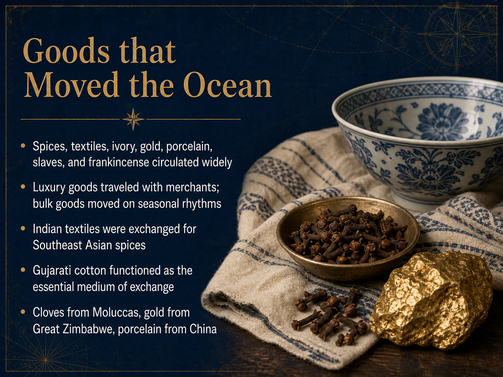 Goods that Moved the Ocean