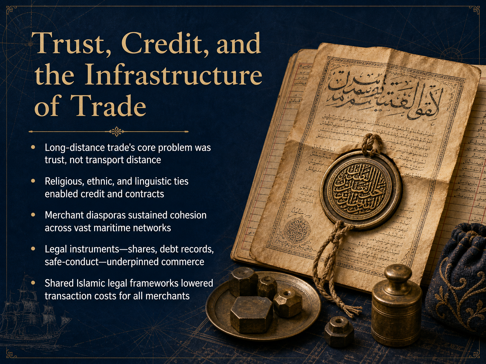 Trust, Credit, and the Infrastructure of Trade