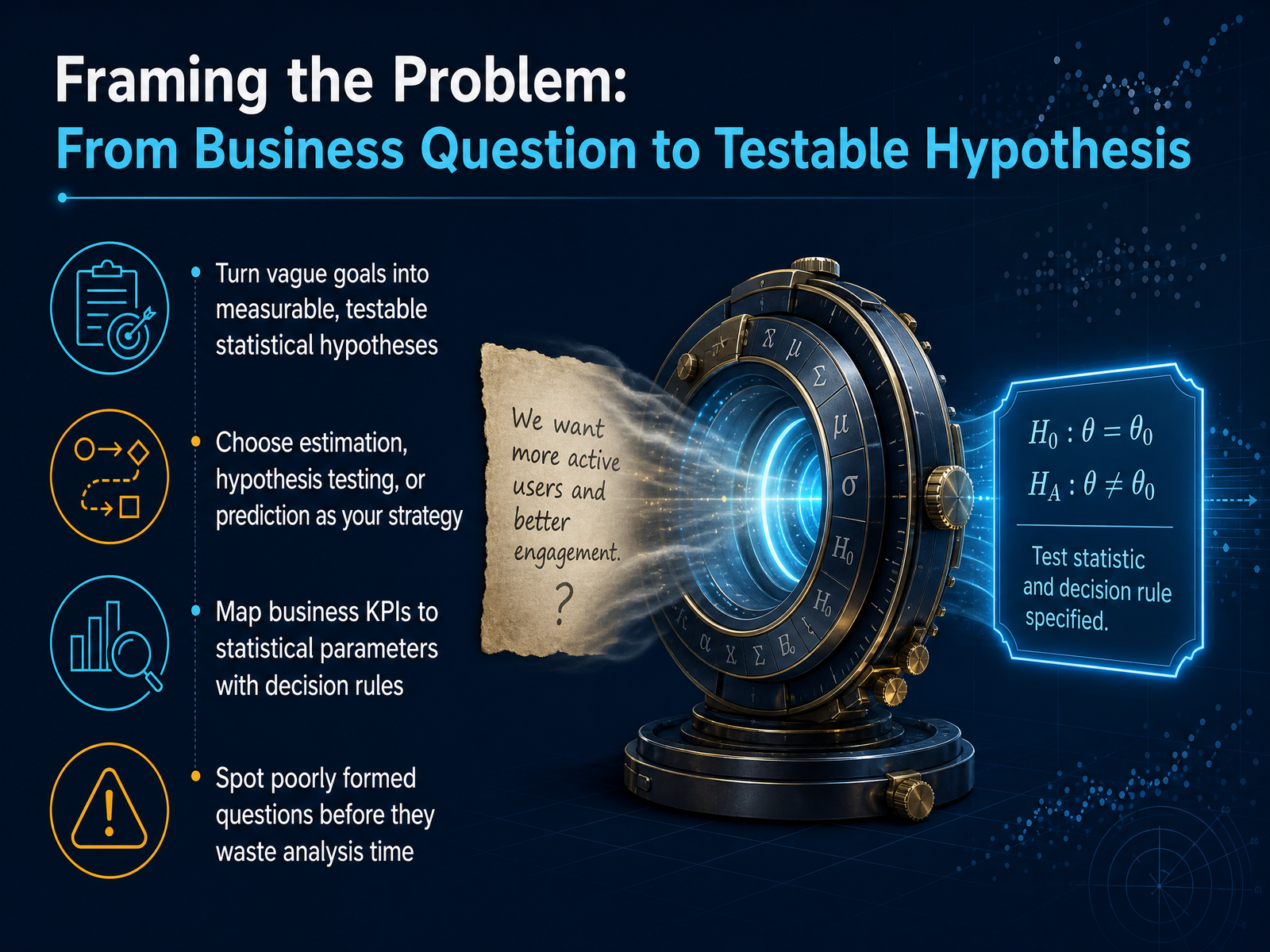 Framing the Problem: From Business Question to Testable Hypothesis
