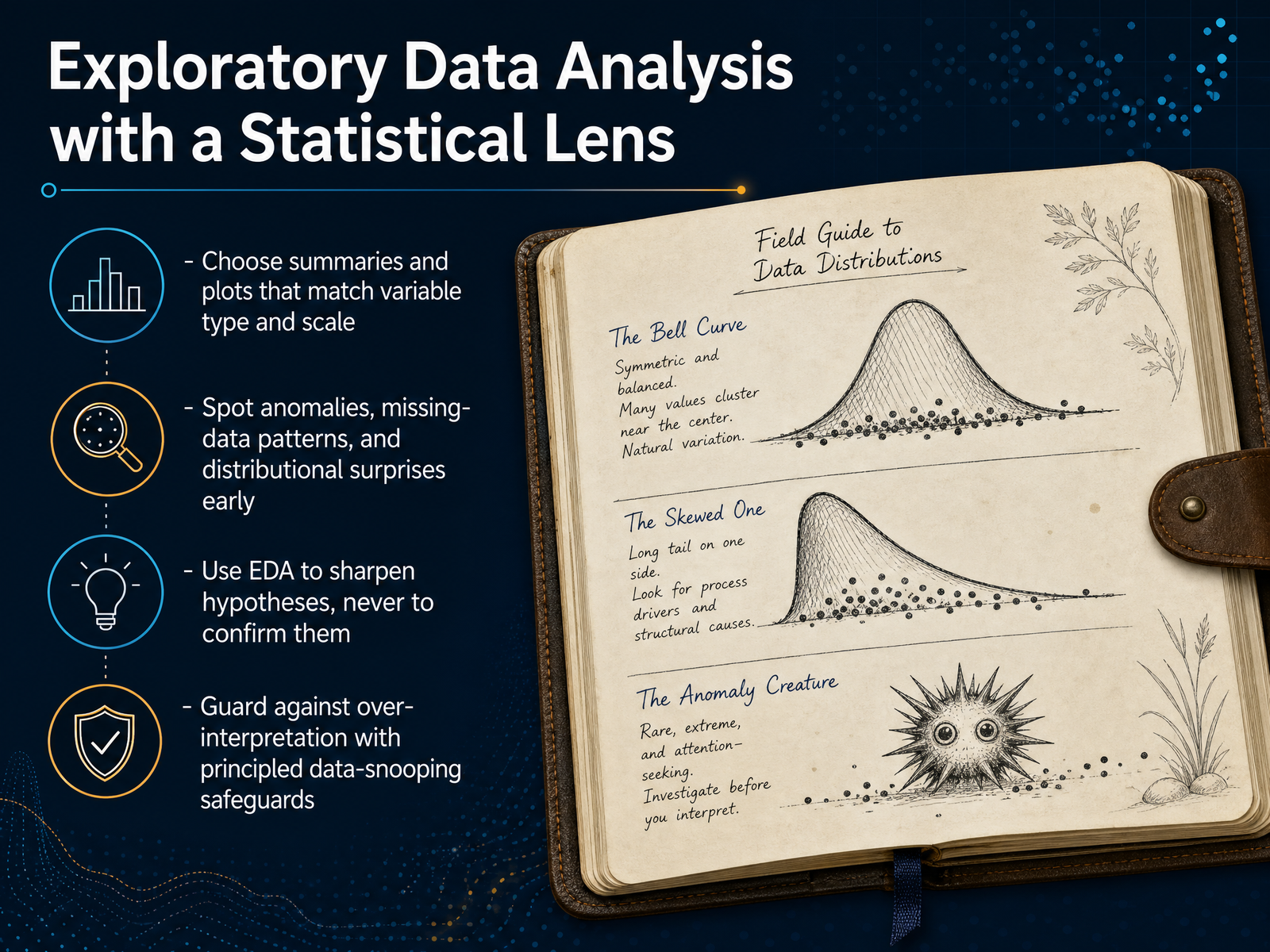 Exploratory Data Analysis with a Statistical Lens